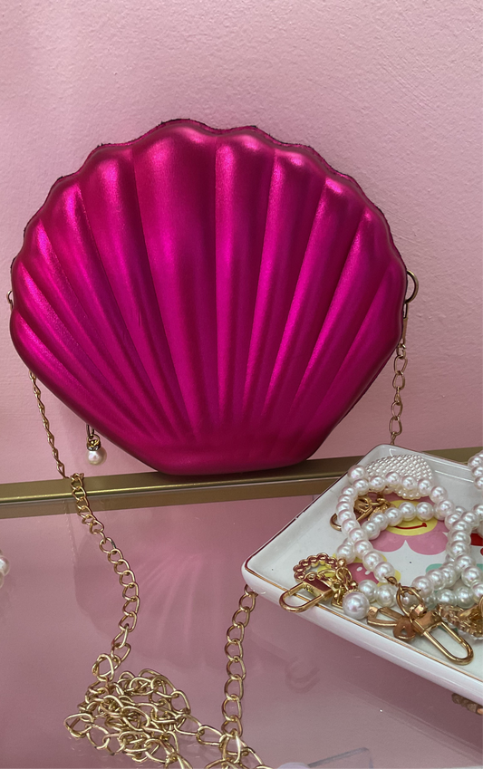 Hot Pink Shell Purse
