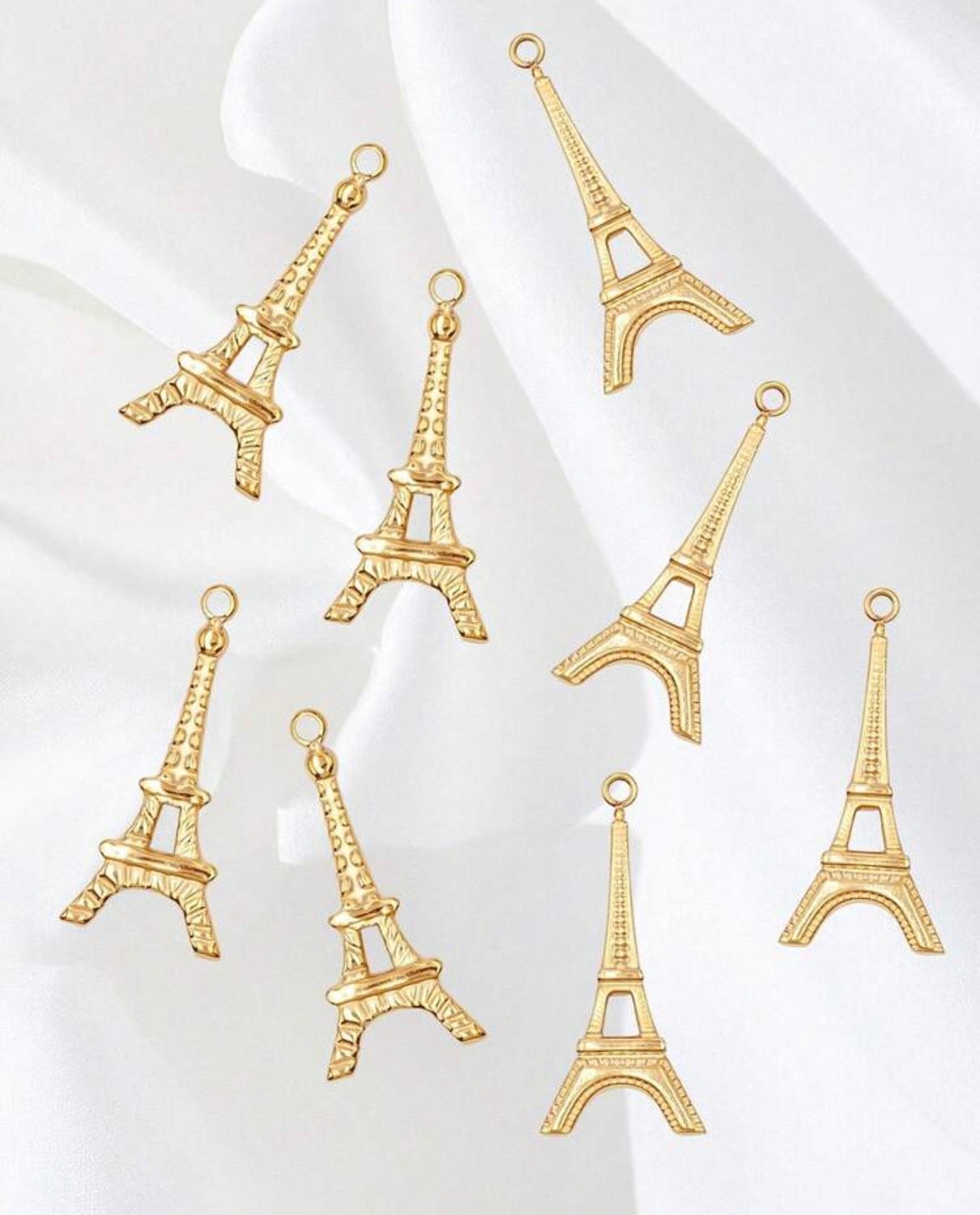 Gold Eiffel Tower Charm