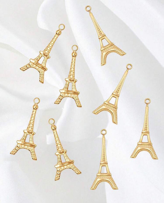 Gold Eiffel Tower Charm