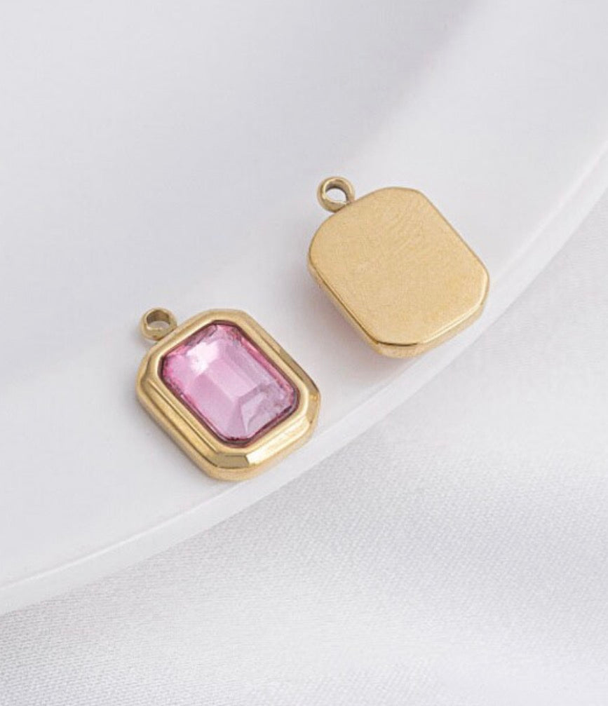 Gold Crystal Charm Collection