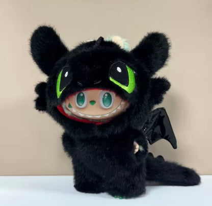 Labubu Outfit Set – Dragon Costumes, Designer Overalls, Holiday Christmas Set & Accessories | Fits Labubu Figures