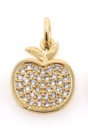 FOOD & BEVERAGE- Gold Apple Charm