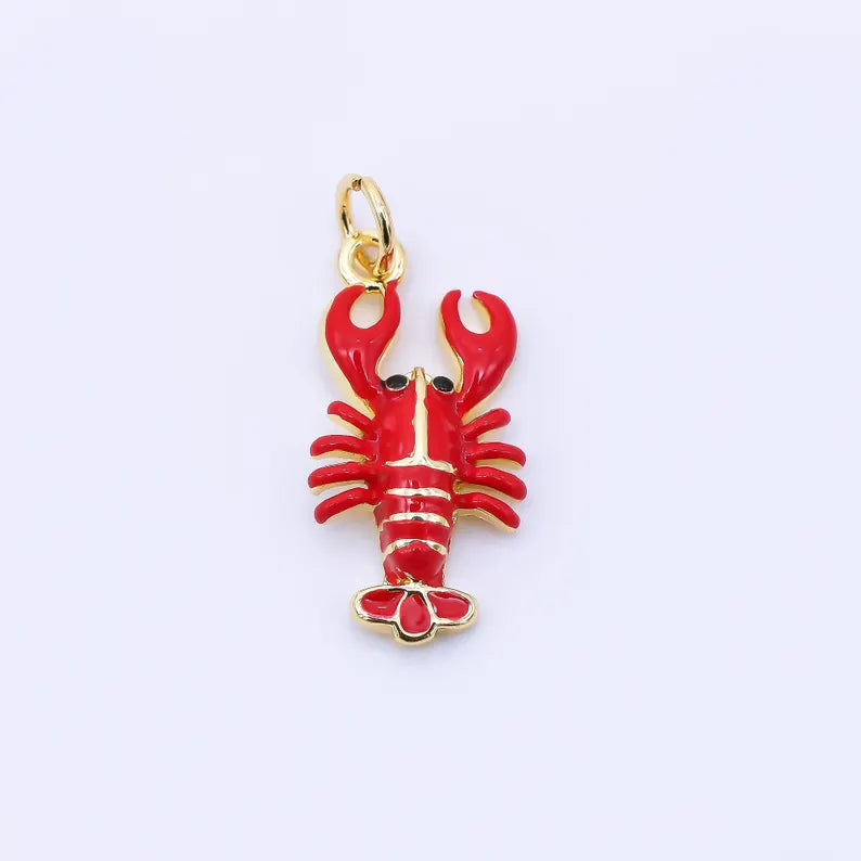 OCEAN- Gold Lobster Charm