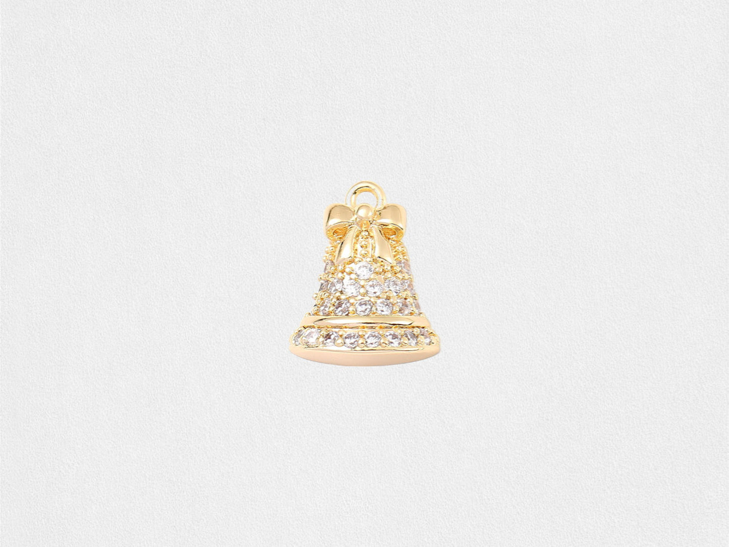 Gold Christmas Bell Charm