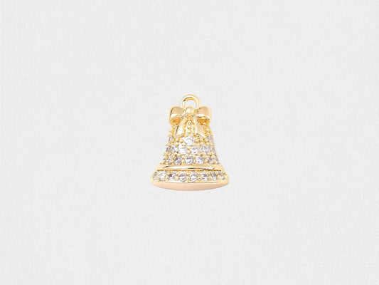 Gold Christmas Bell Charm