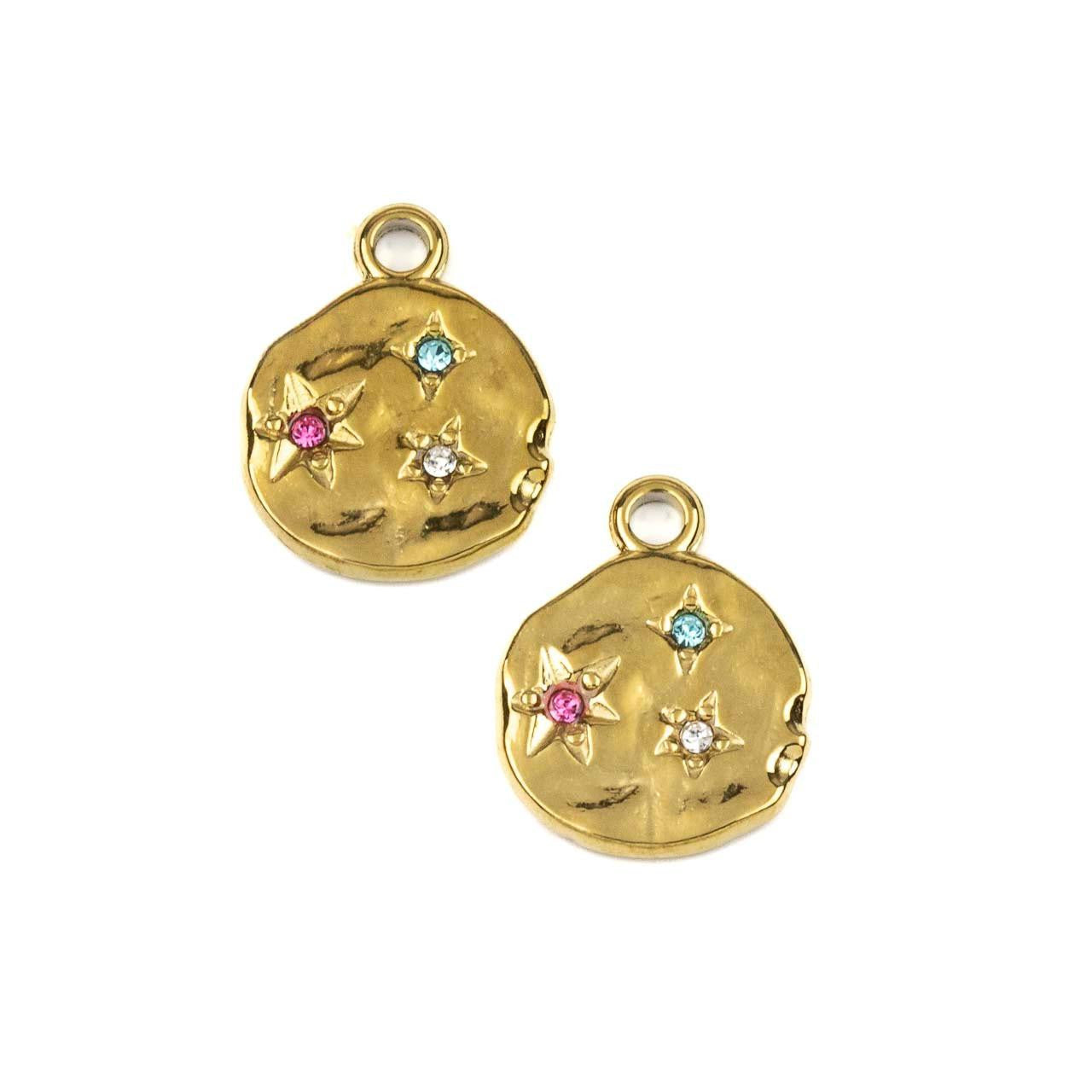 Gemstone Medallion Charm