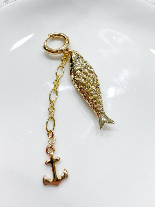 Anchor & Big Fish Bikini Charm