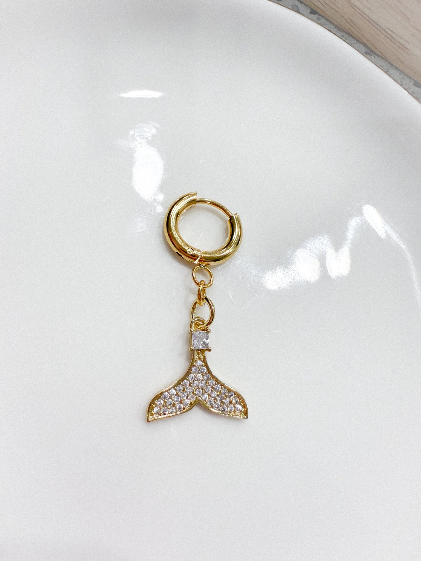 Pavé Whale Tail Bikini Charm