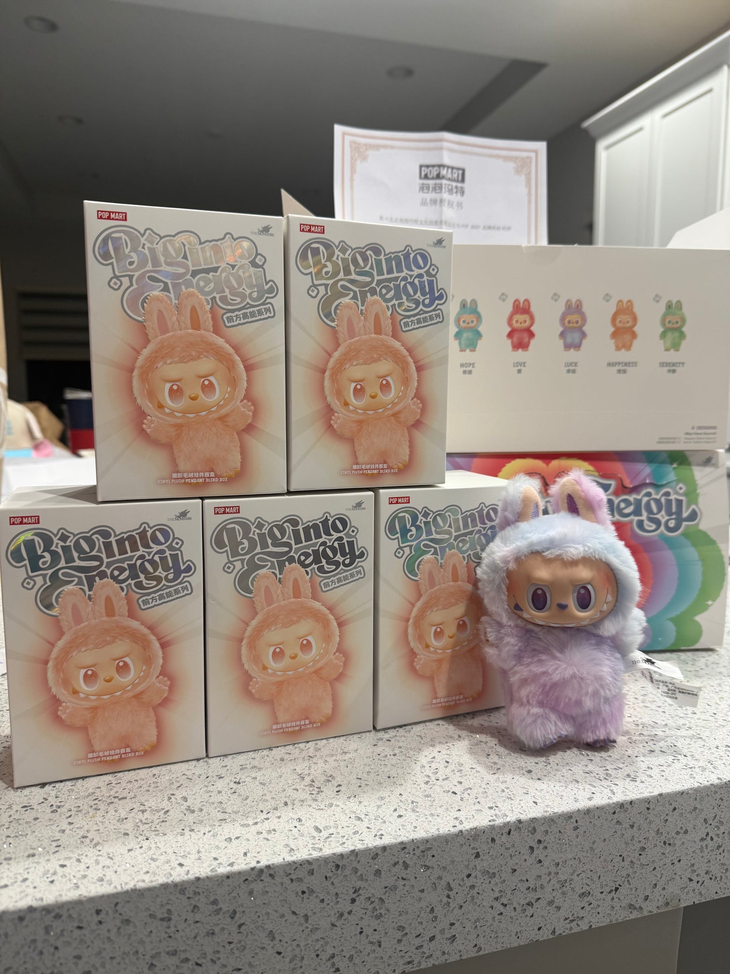 Authentic Pop Mart Labubu The Monsters Big Into Energy Series Vinyl Plush