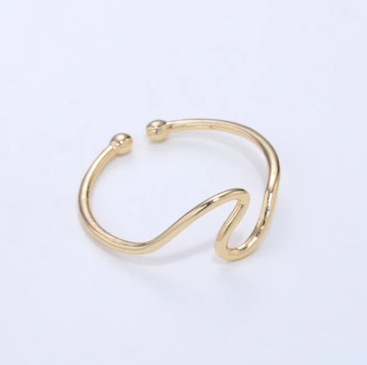 Gold Wave Ring