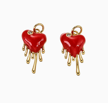 Hearts & Symbols Charm Collection — Enamel, Crystal, Resin, Glass Charms