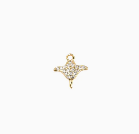 Stingray Charm Gold