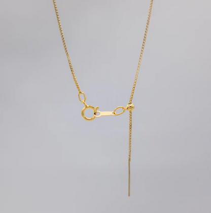 Box Chain Thread Necklace