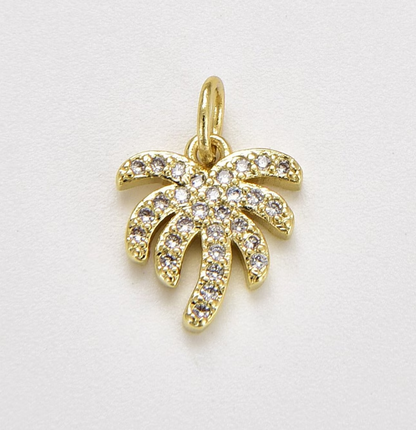 OCEAN- Gold Palm Tree Charm