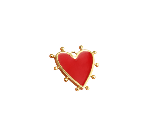 Red and Gold Heart Charm Colors