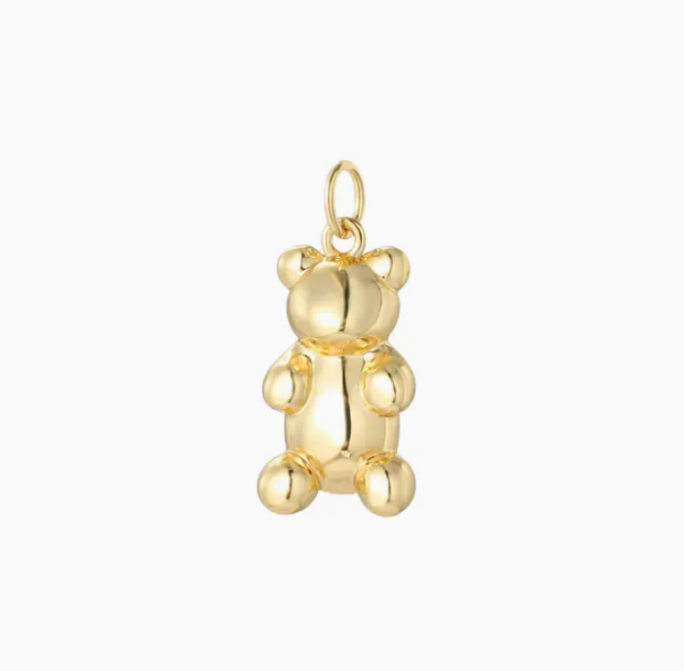 Gold Gummy Bear Charm