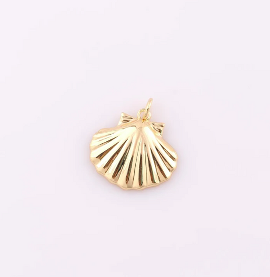 Gold Seashell Charm