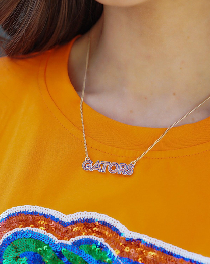 Florida Gators Outline Enamel Necklace