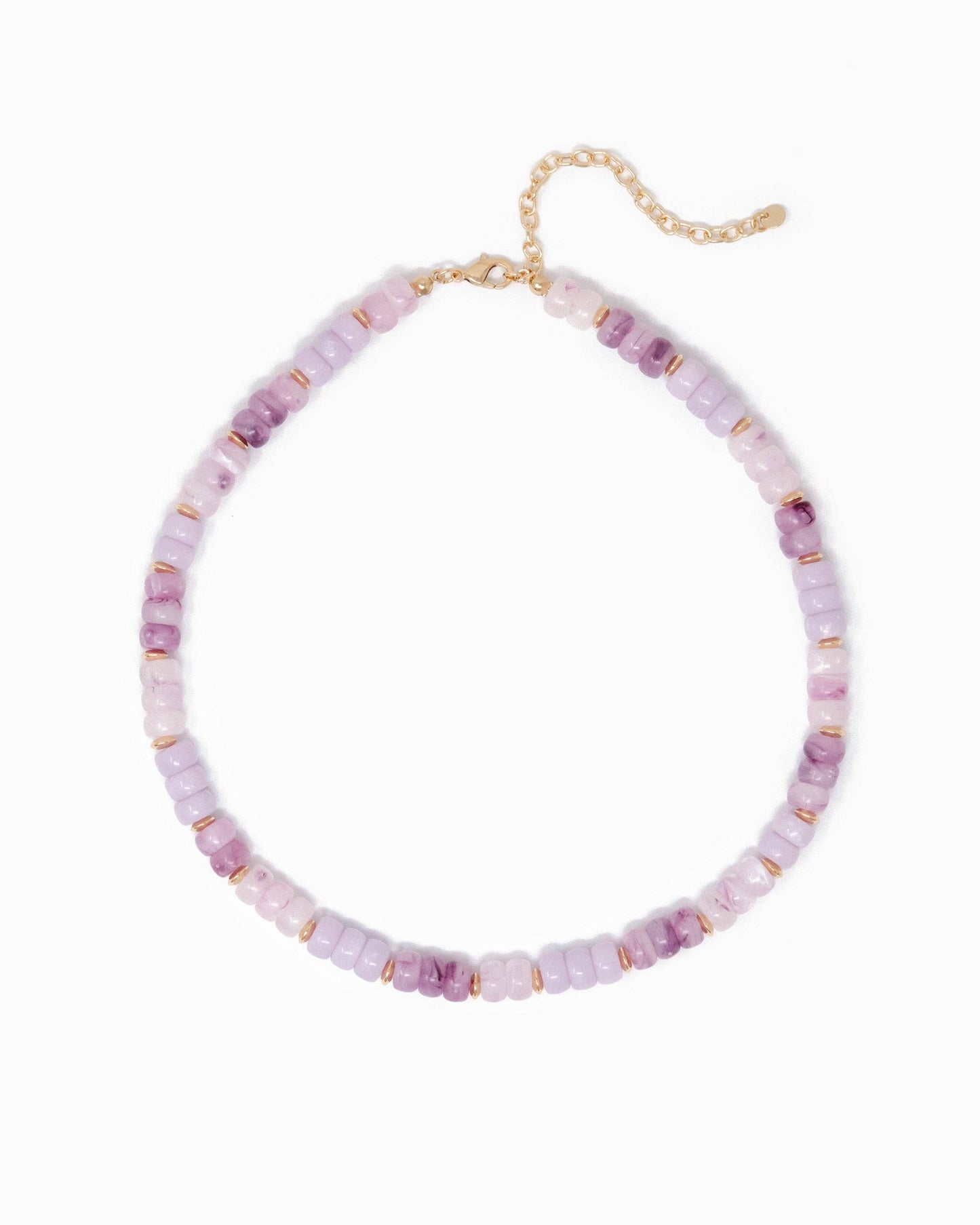 Necklace - Charm Bar - Multi-Color Beaded Necklace