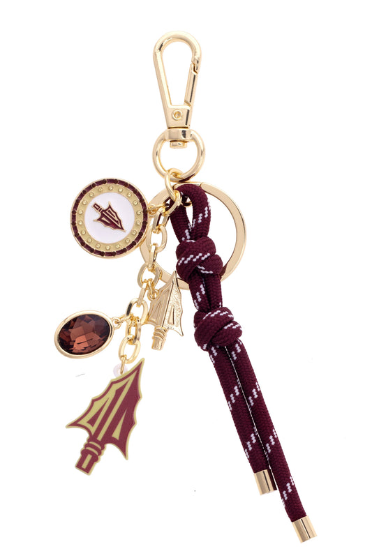 Garnet Cluster Bag Charm