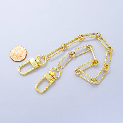 Women Bag Purse Stadium Chain for Bag Charm DIY Gold Filled