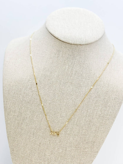 Necklace - 'Mrs' Pendant Necklace