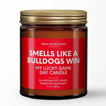 Smells Like A Bulldogs Win Game Day Candle | Bulldogs Merch