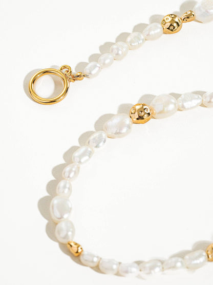 Golden Coast Baroque Pearl Choker Necklace
