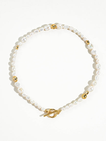 Golden Coast Baroque Pearl Choker Necklace