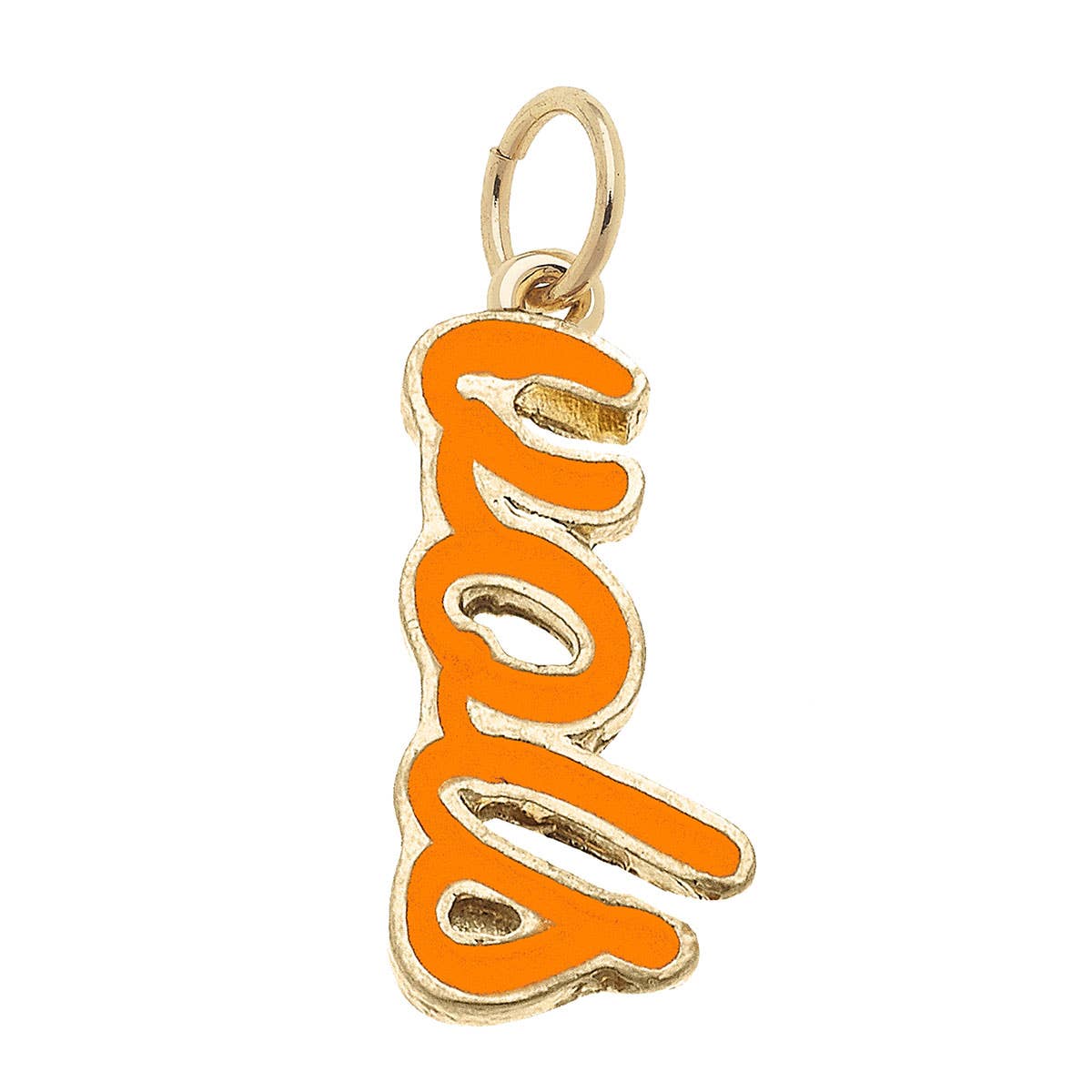 SPORTS- Gold Tennessee Volunteers Enamel Script Charm