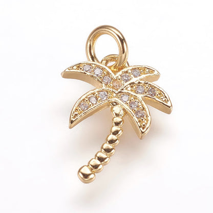 OCEAN- Gold Palm Tree Charm