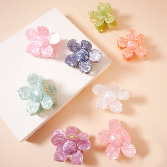 Flower Shape Hair Claw Clip