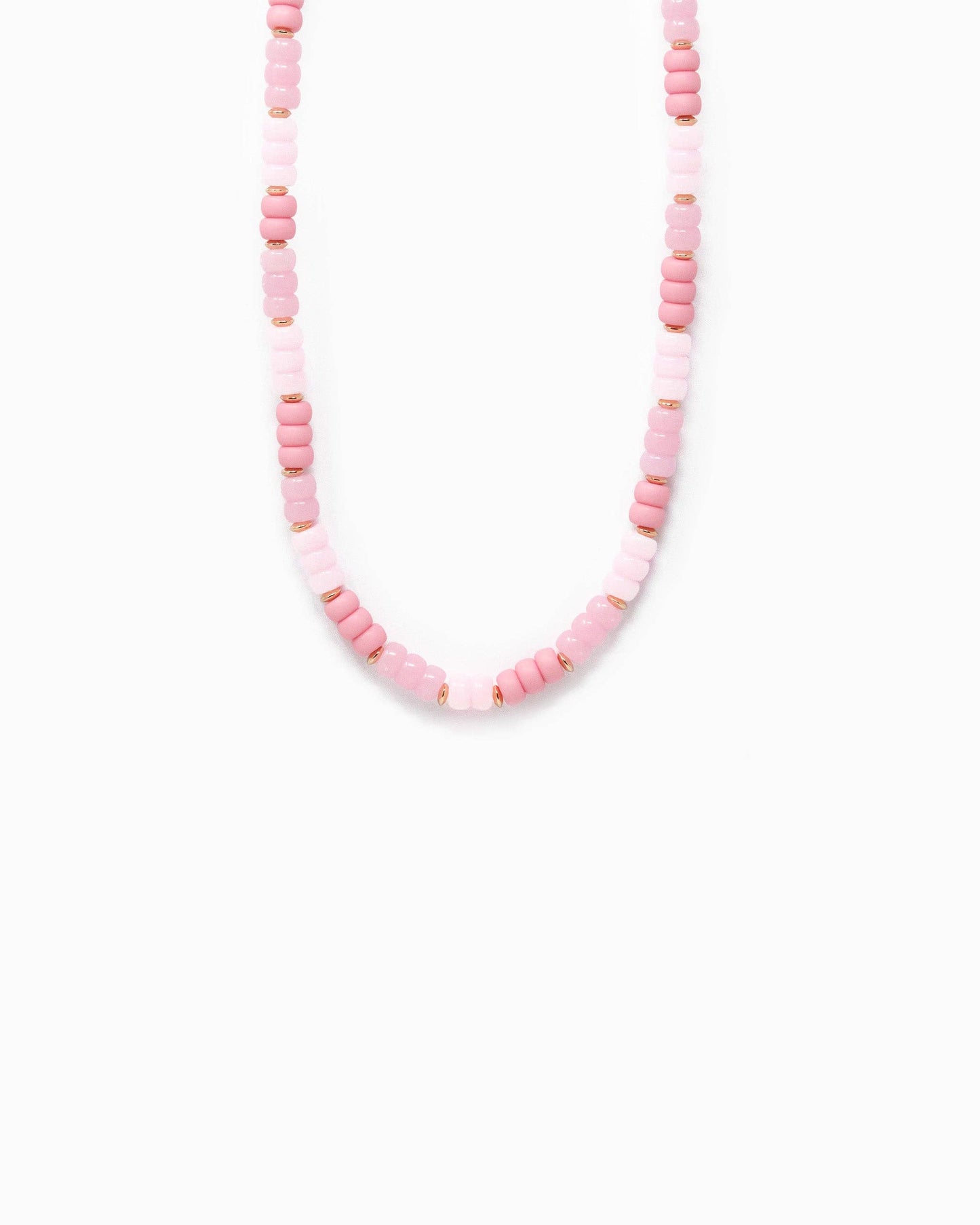 Necklace - Charm Bar - Multi-Color Beaded Necklace