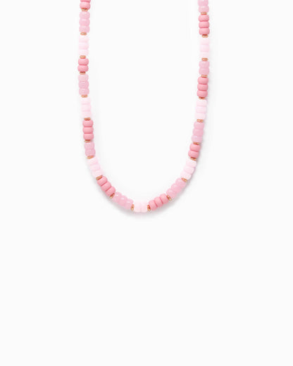 Necklace - Charm Bar - Multi-Color Beaded Necklace