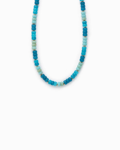 Necklace - Charm Bar - Multi-Color Beaded Necklace