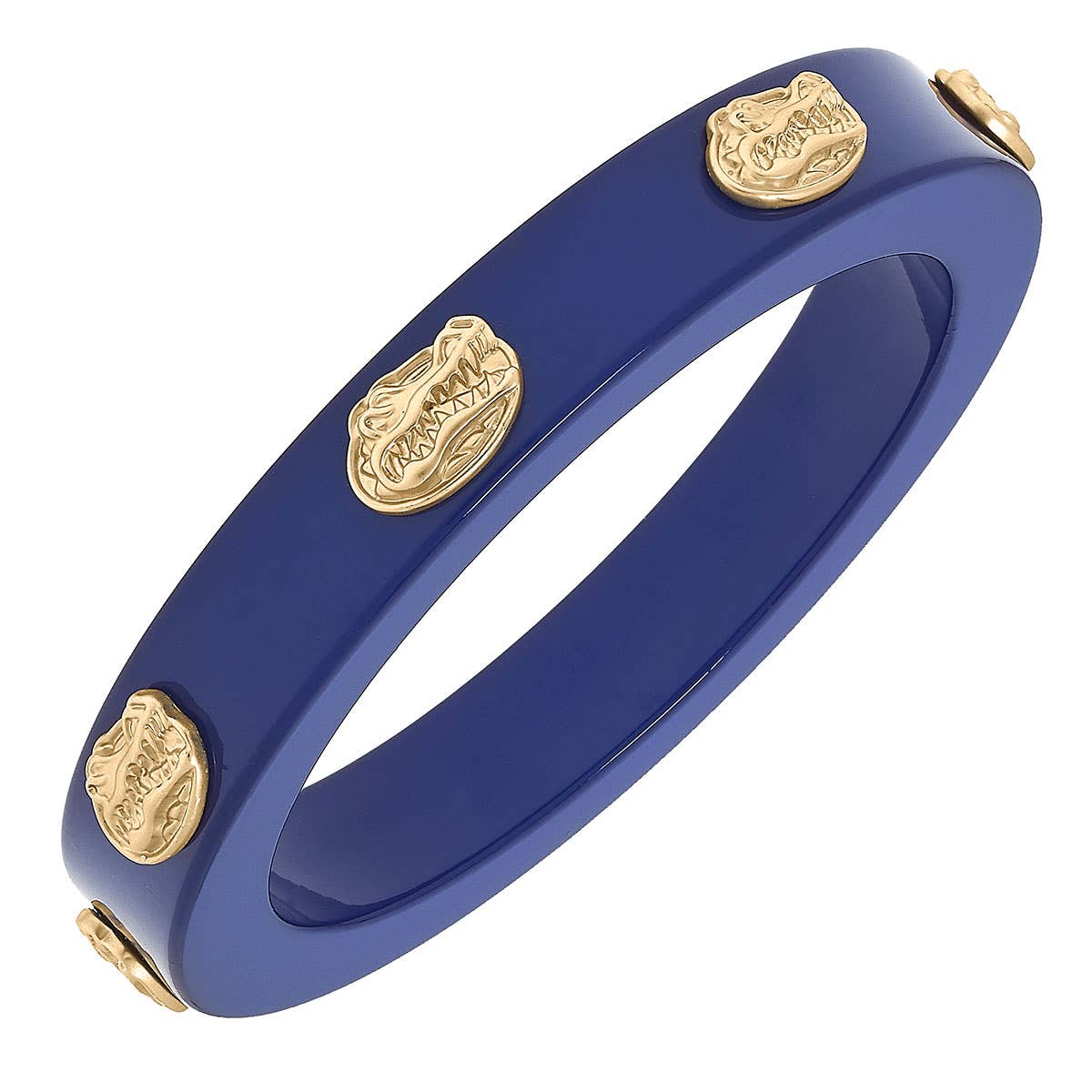 Orange & Blue Resin Logo Bangle