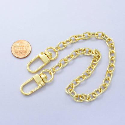Chunky Gold Filled Cable Purse Chain for DIY Bag Charms