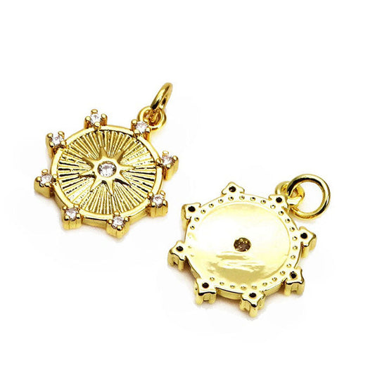 Captains Wheel Gold Charm