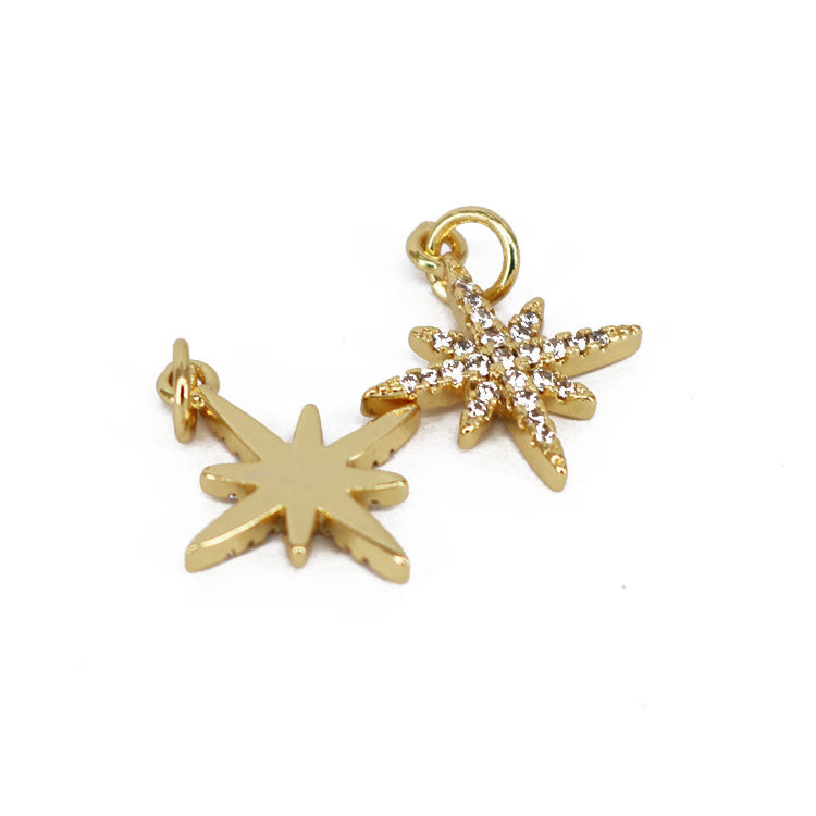 MINI- Gold North Star Charm
