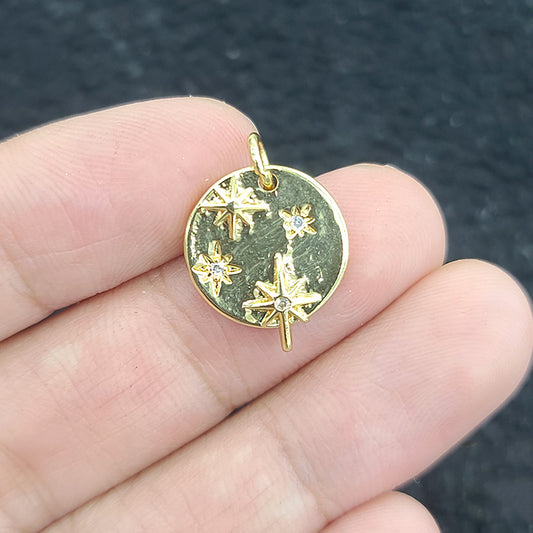 SIGNS, SHAPES & SYMBOLS- Gold Star Pendant Charm