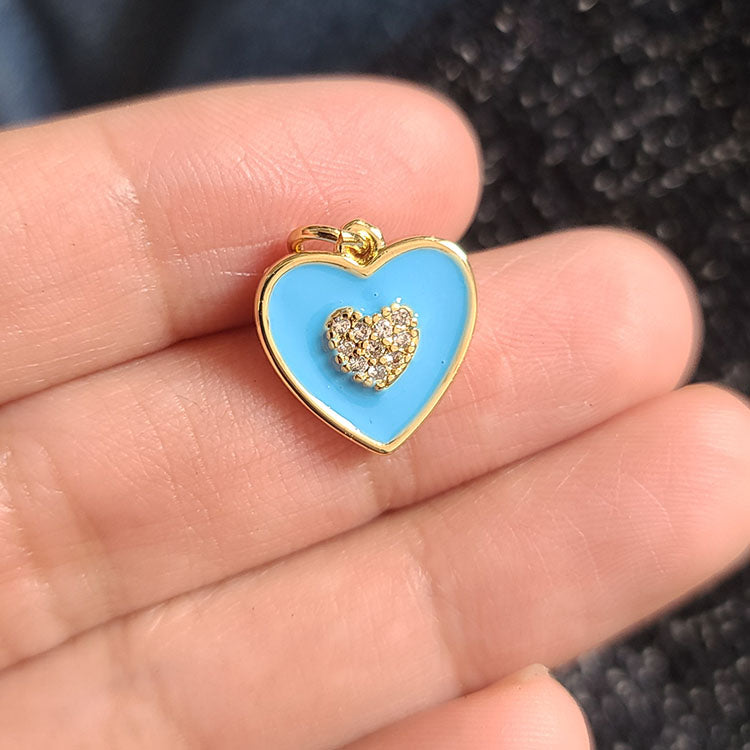 Hearts & Symbols Charm Collection — Enamel, Crystal, Resin, Glass Charms