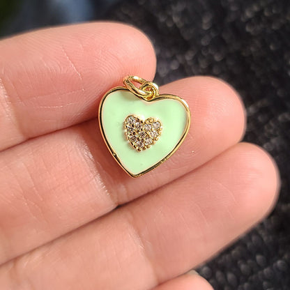 Hearts & Symbols Charm Collection — Enamel, Crystal, Resin, Glass Charms