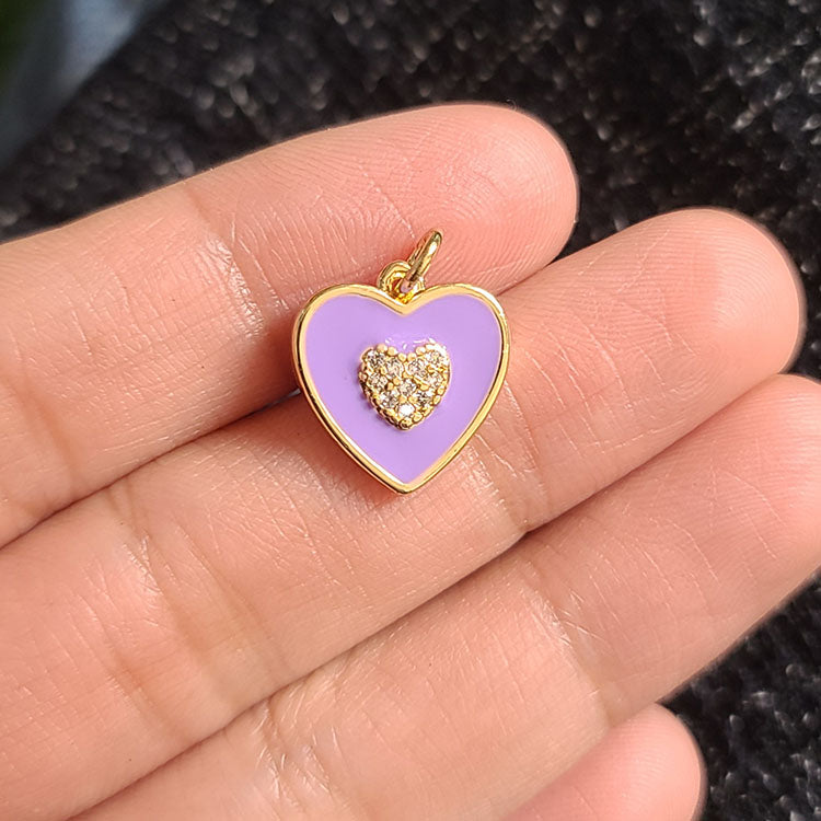 Hearts & Symbols Charm Collection — Enamel, Crystal, Resin, Glass Charms