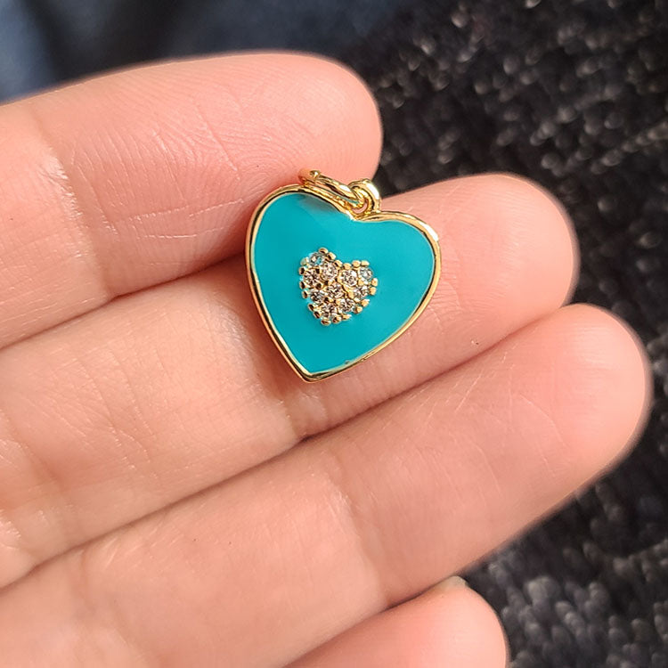 Hearts & Symbols Charm Collection — Enamel, Crystal, Resin, Glass Charms